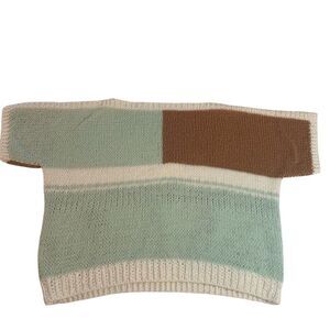 Handmade Fluffy Adult Short Sleeve‎ Sweater XL Multicolor Unisex
